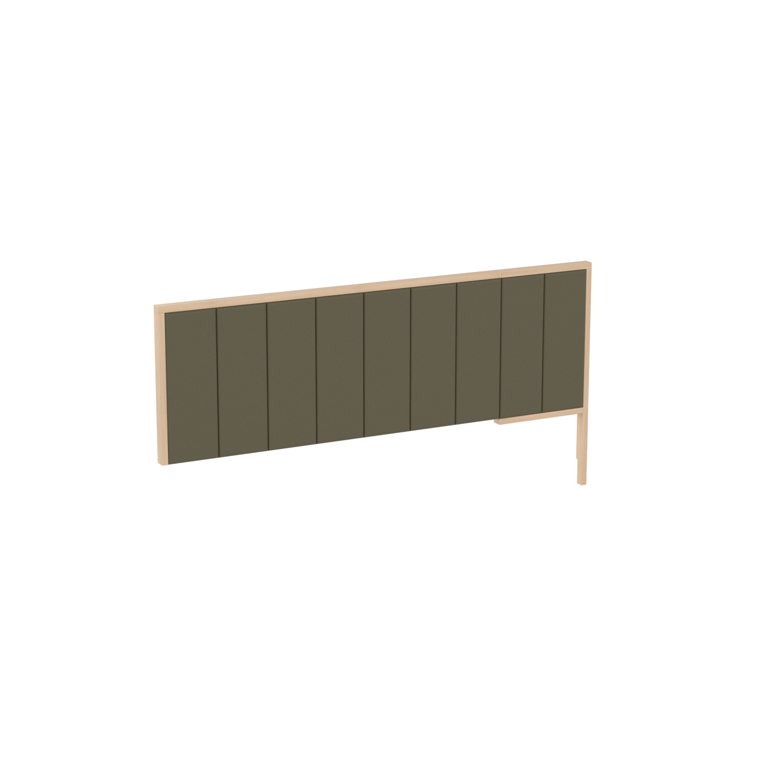 Q-209LS-ACC-TOW_TPS_ACC Queen Headboard With Side Panel