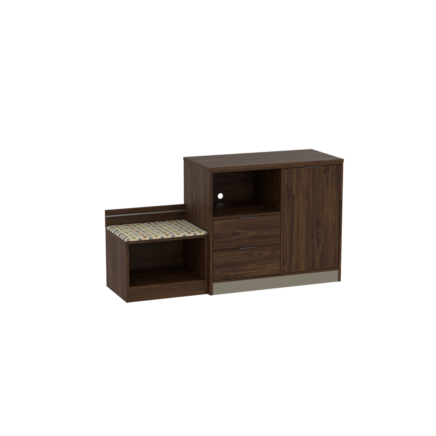 Simplicity Fridge Simplicity Microfridge Combo with Right Hand Door, 2 Drawer Dresser on ...