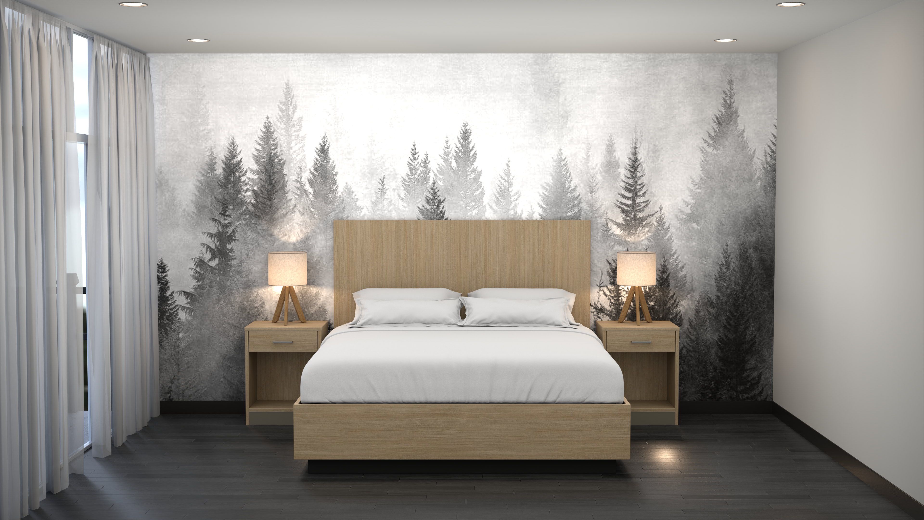 Simplicity King Room (Headboard_Nightstand)